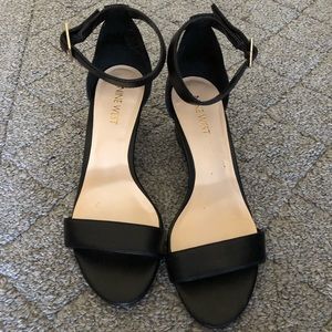 Nine West peep toe wedges
